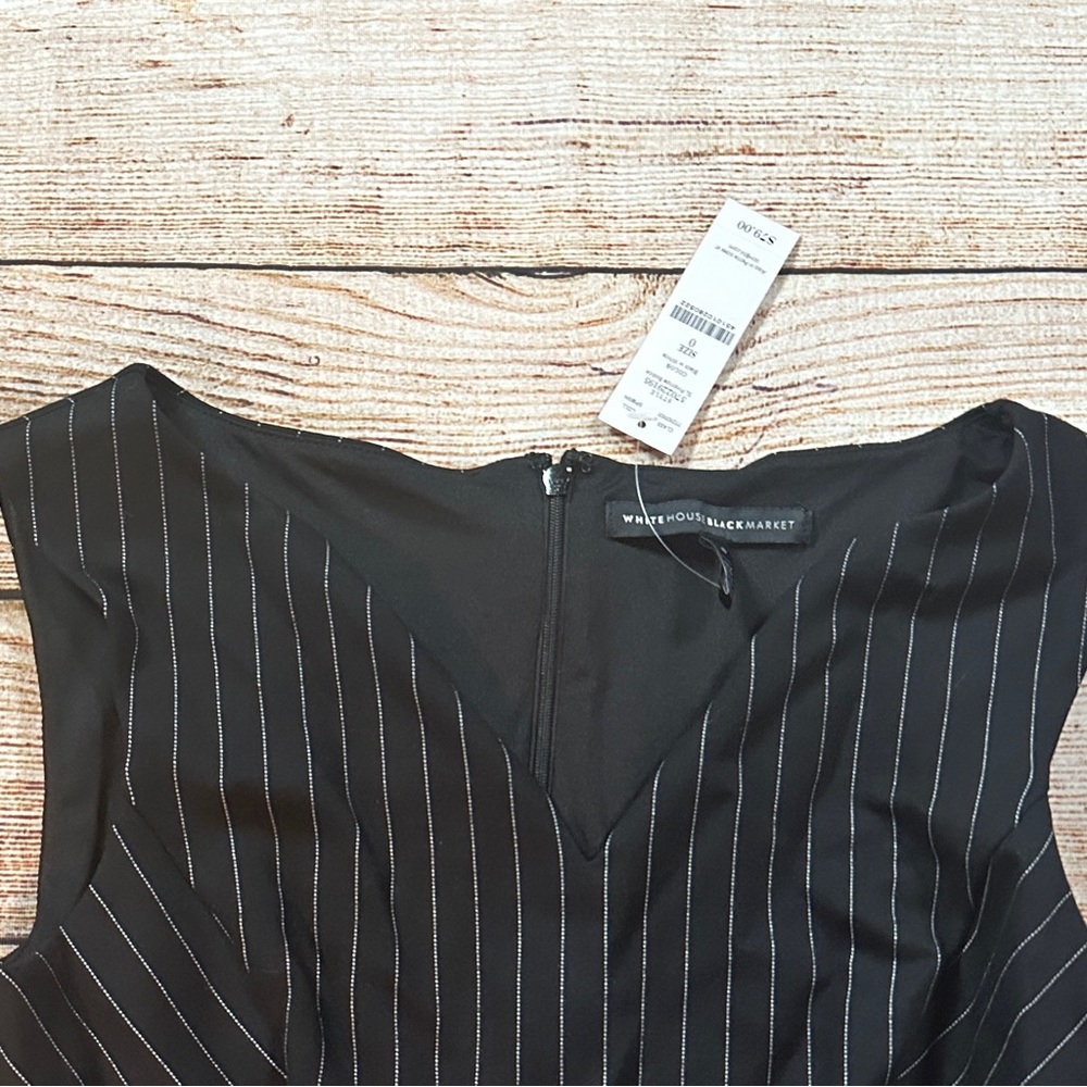 White House Black Market NWT Striped Bodice Sleeveless Top - Picture 8 of 9